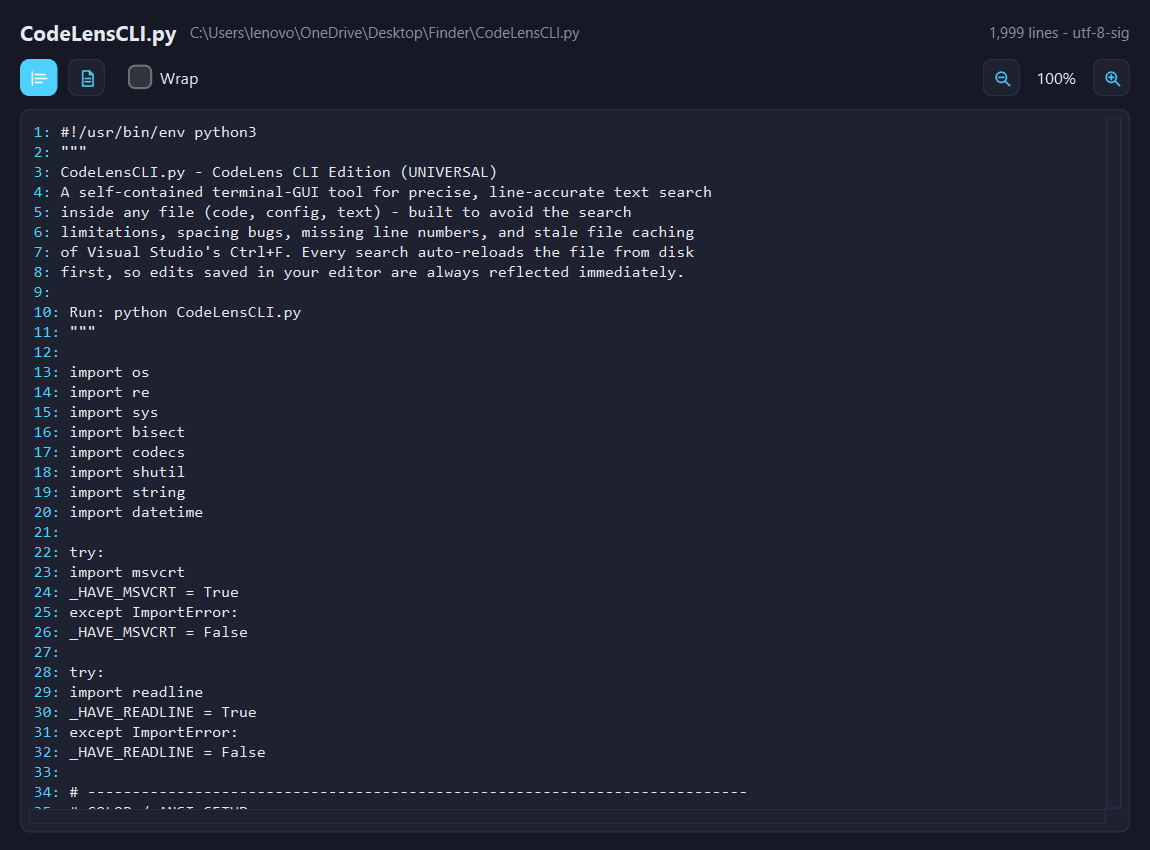 Preview dialog with formatted source